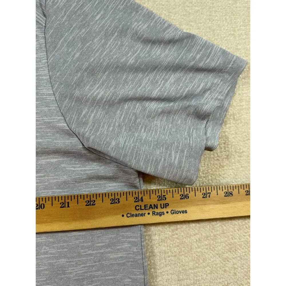 North Face Men's XL Gray Mini Stripe Short Sleeve Outdoor Performance T Shirt